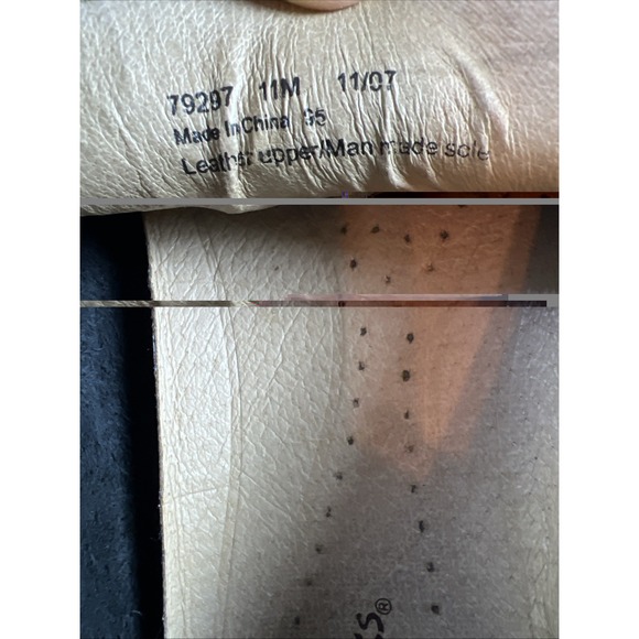 Clark's Perforated Leather Driving Shoes Men's 11M Black Preppy City Casual - Picture 11 of 11